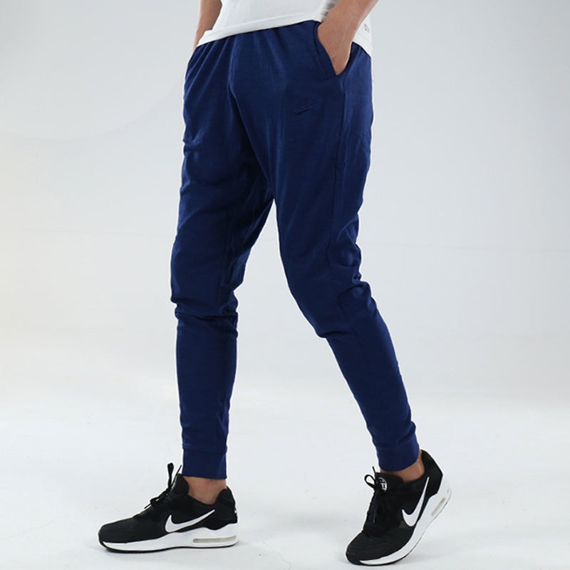 Nike Solid Color Casual Sports Bundle Feet Long Pants Blue 928444-478 - 3