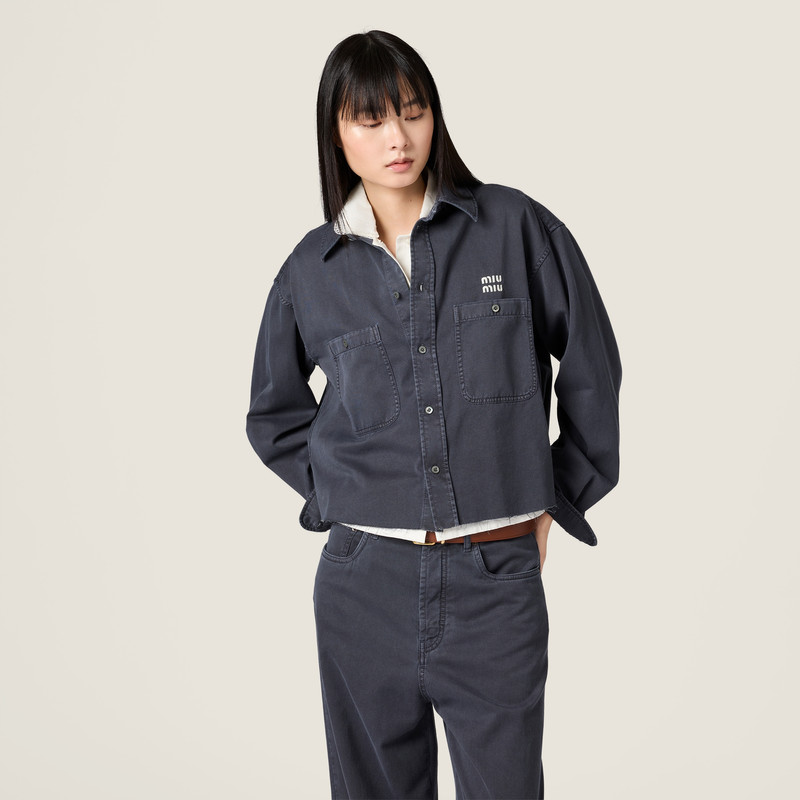 Miu Miu Light denim shirt outlook
