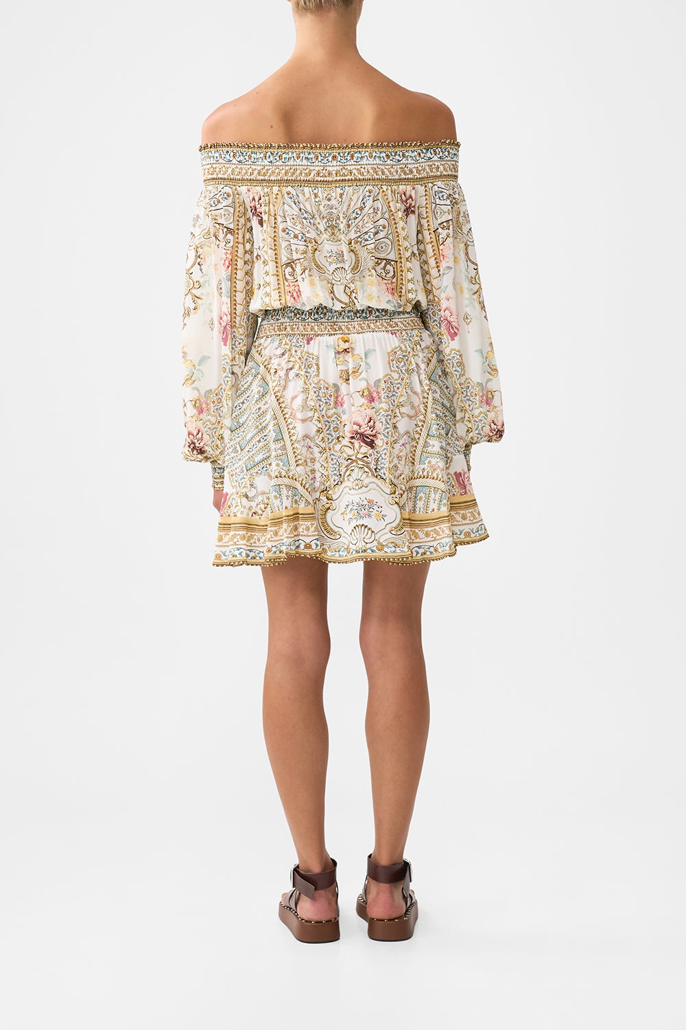 OFF SHOULDER SHORT DRESS - 3