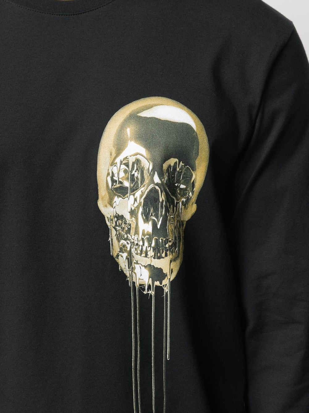 skull print long-sleeved T-shirt - 5