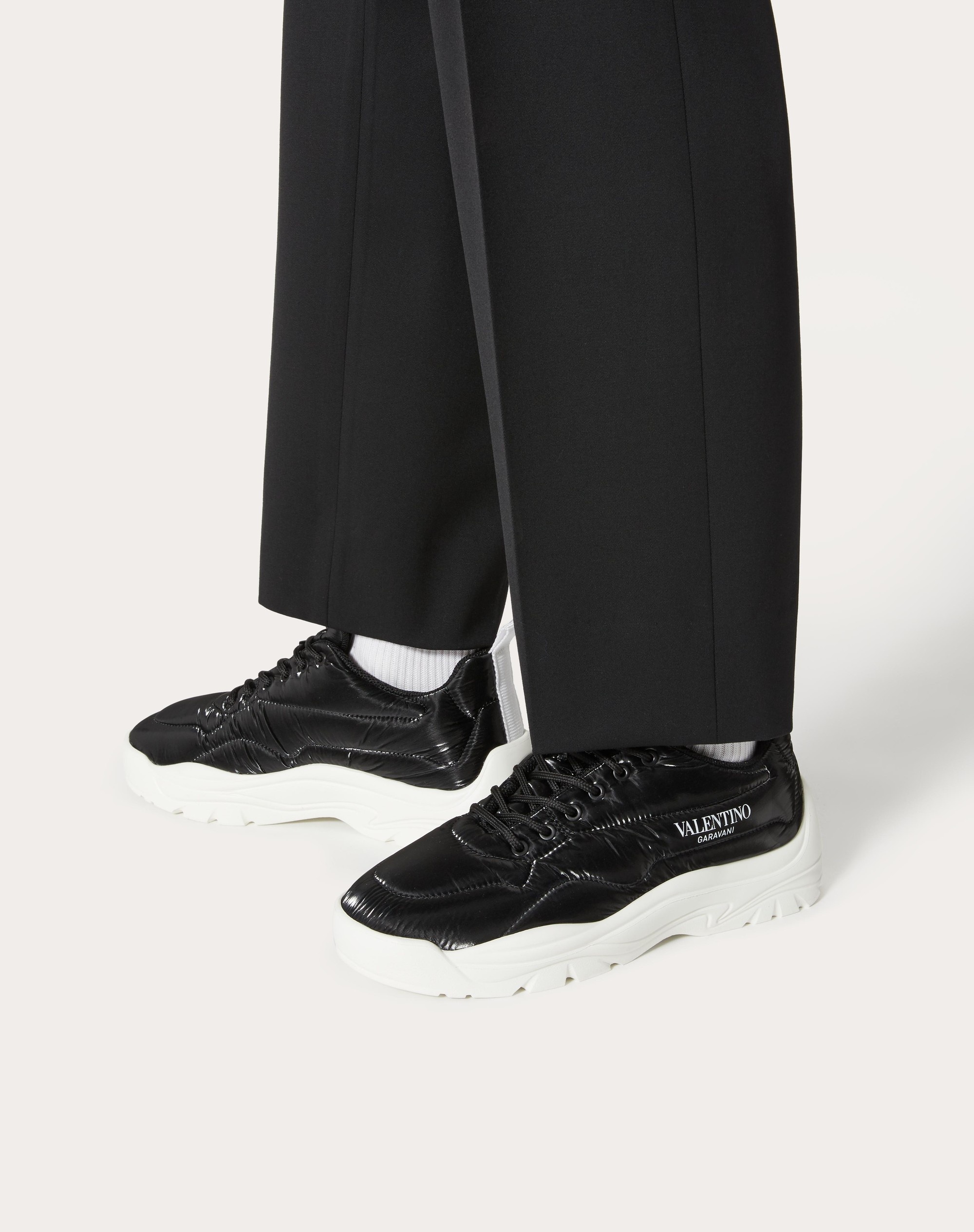 PADDED NYLON GUMBOY SNEAKER - 6