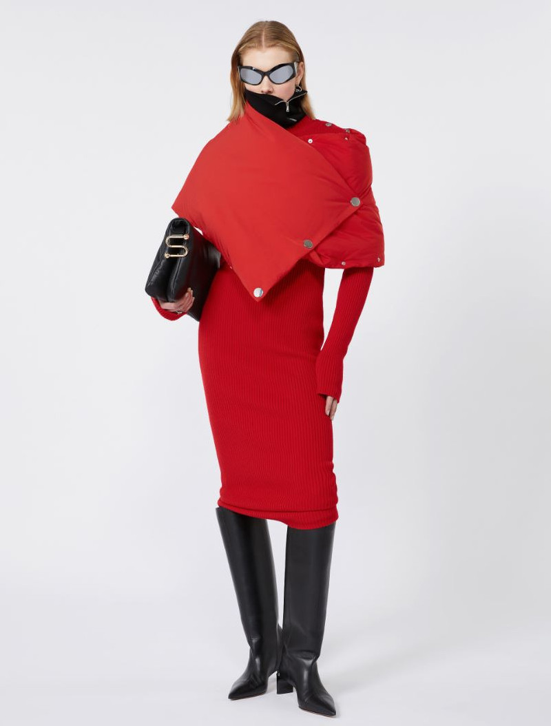 Sportmax Pure wool knit dress - RED outlook