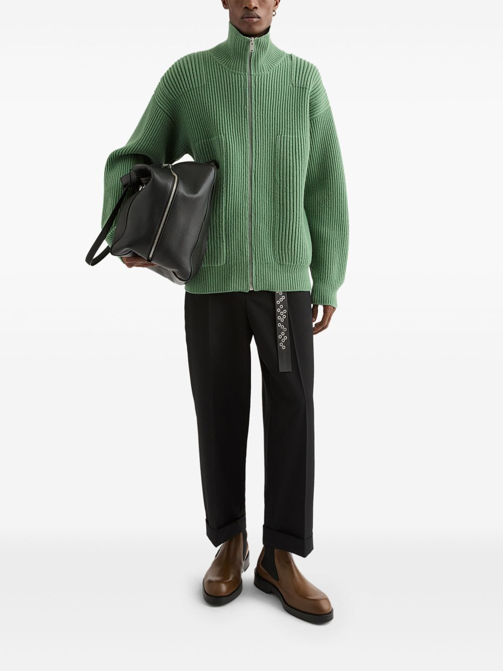 wool cardigan - 2
