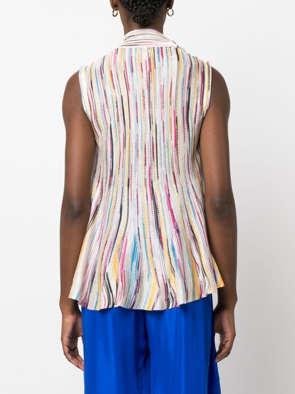 tie-fastening knitted top - 4