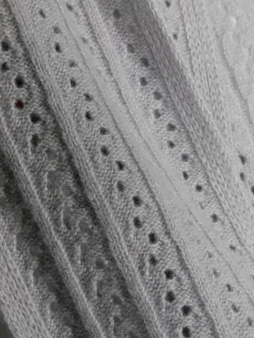 cable pointelle-knit scarf - 3