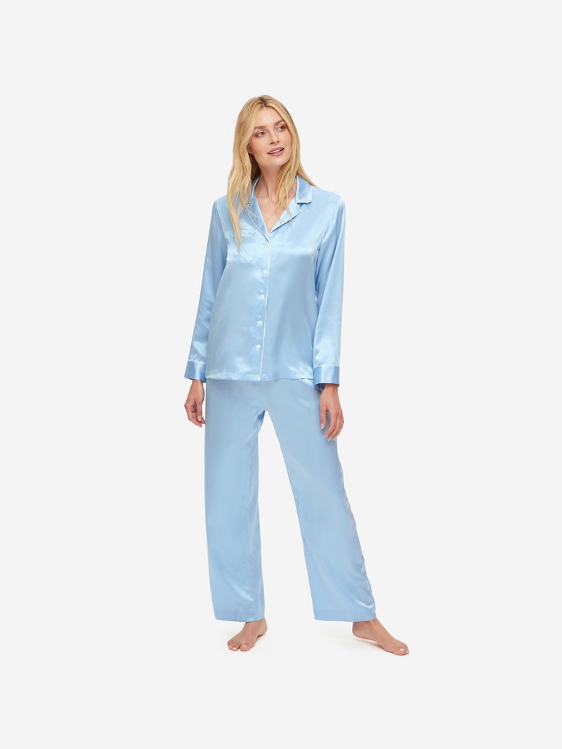 Women's Pyjamas Bailey 2 Silk Satin Sky - 3