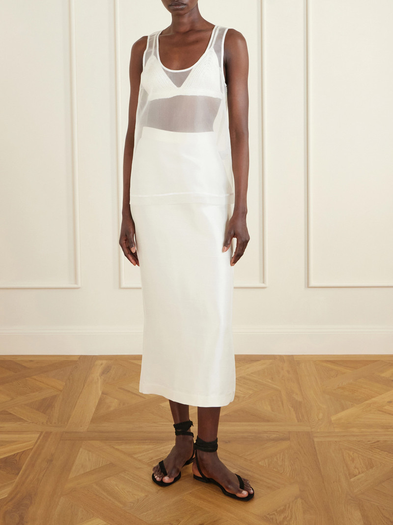 HEIRLOME Irene Silk Midi Skirt outlook