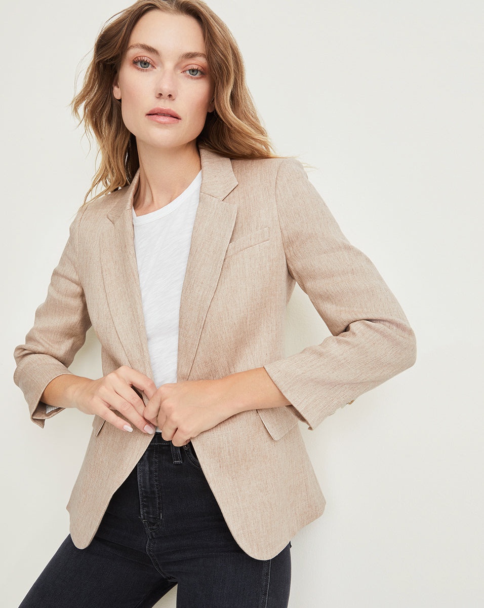CUTAWAY LINEN DICKEY JACKET - 2