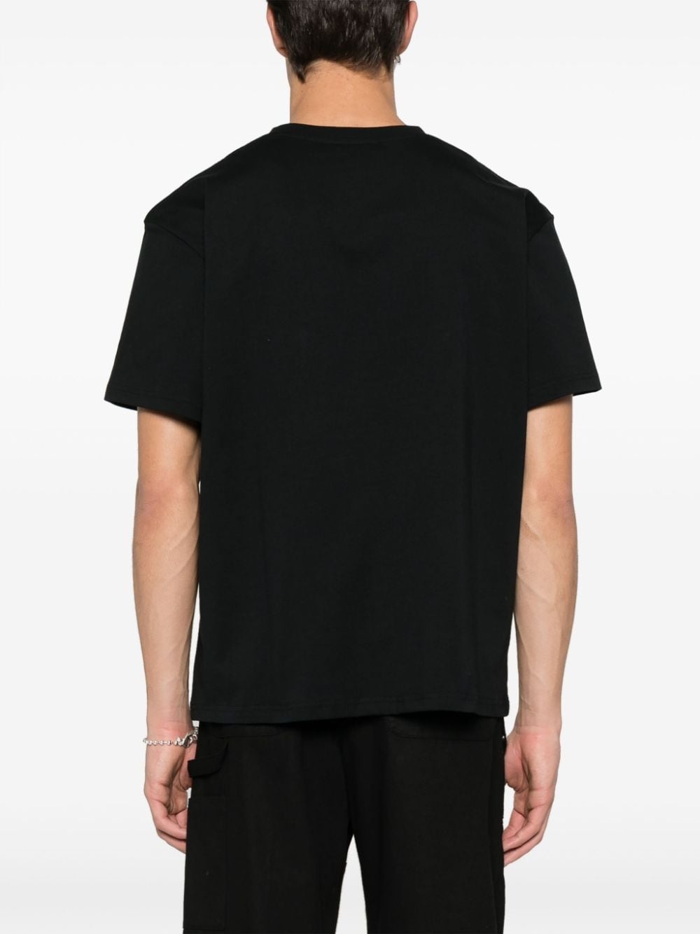 Label cotton T-shirt - 5