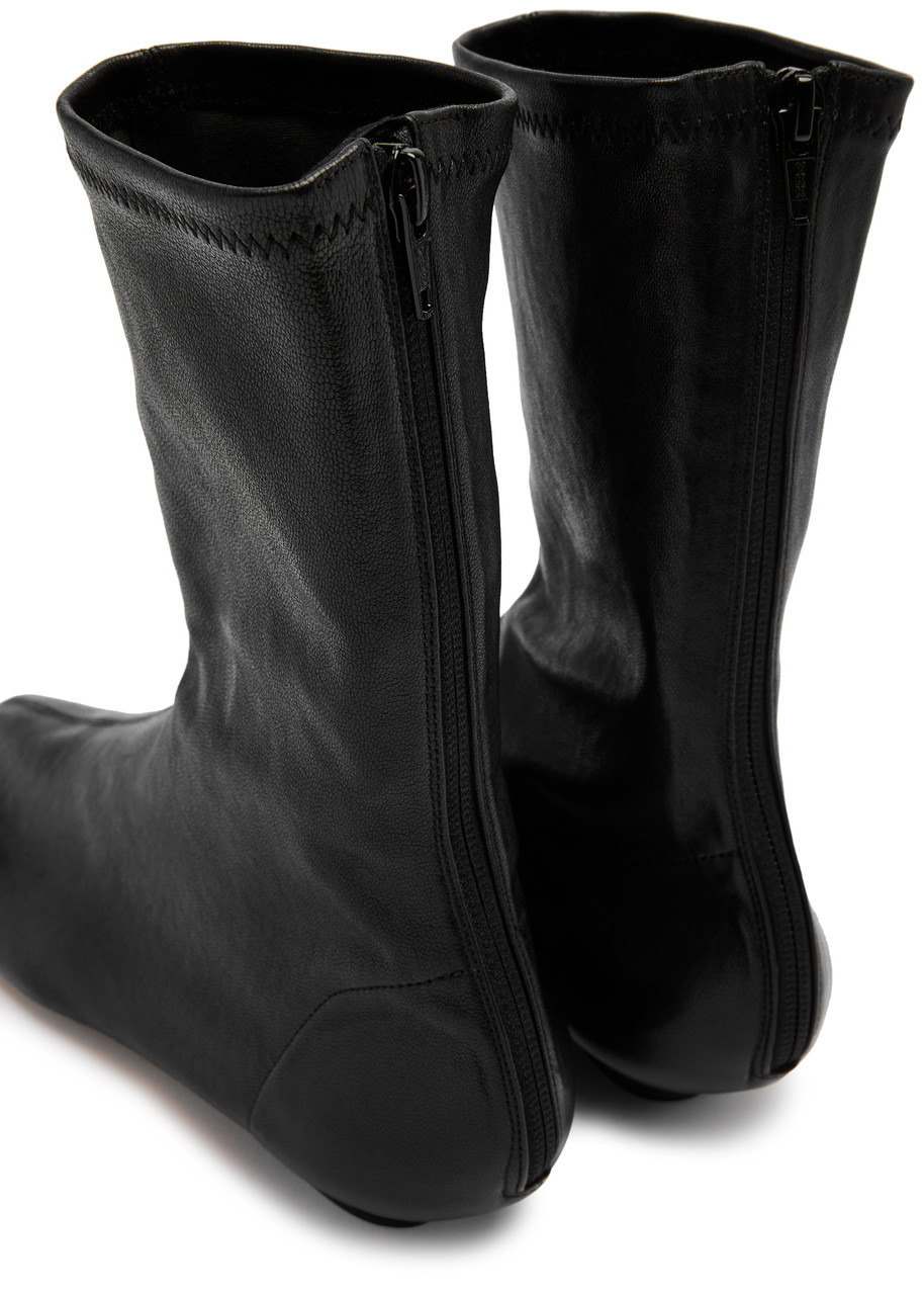 Khaite Apollo 25 Leather Ankle Boots - 4