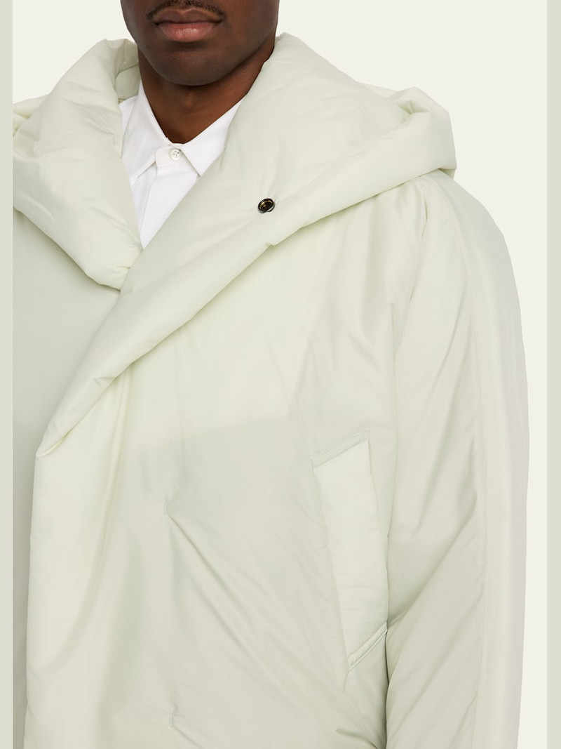 ISSEY MIYAKE Men's Duvet Hooded Short Coat outlook