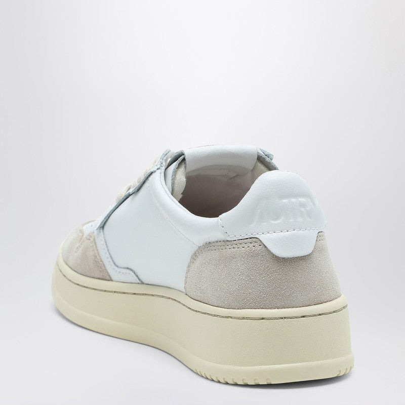 WHITE LEATHER MEDALIST LOW-TOP SNEAKERS - 2