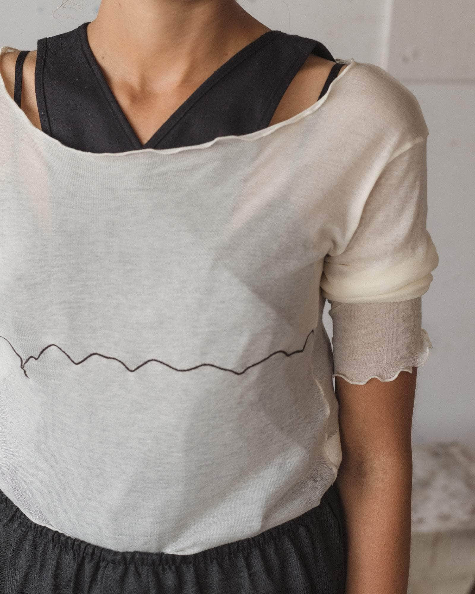 Tabbys Star Long Sleeve Tee - Fine Organic Cotton Rib - 4