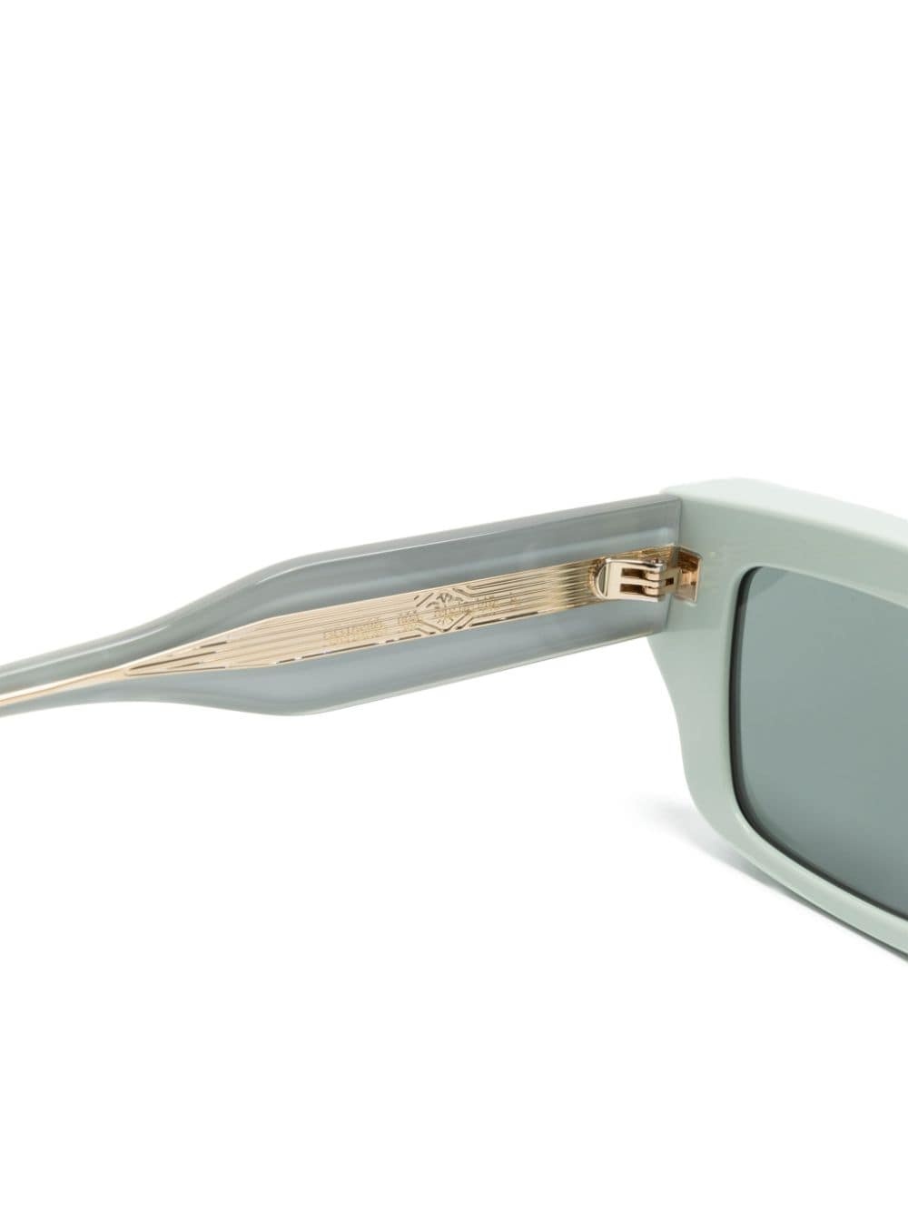 logo-debossed rectangle-frame sunglasses - 3