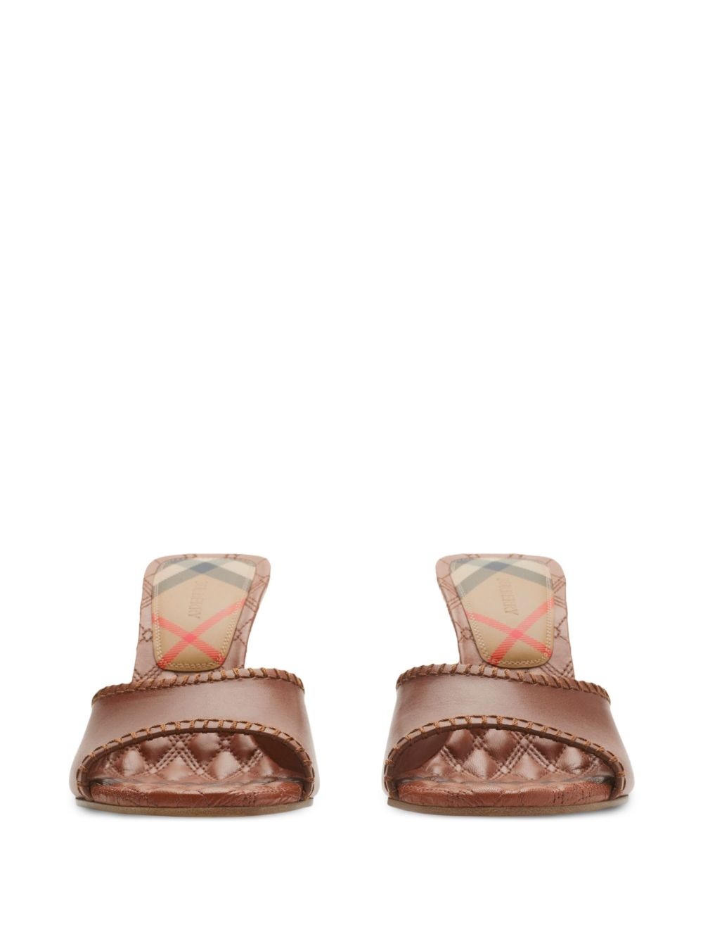 90mm leather Cabana mules - 2