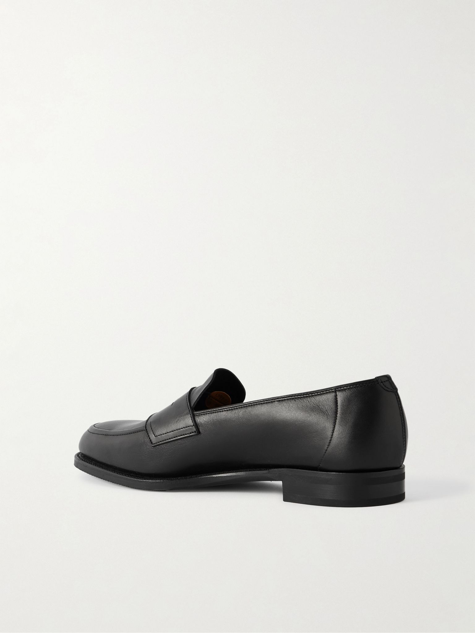 Piccadilly Leather Penny Loafers Black - 4