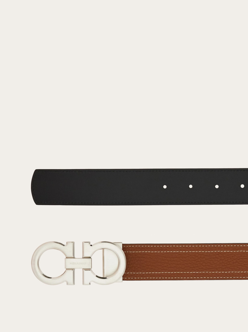 FERRAGAMO Reversible and adjustable Gancini belt outlook