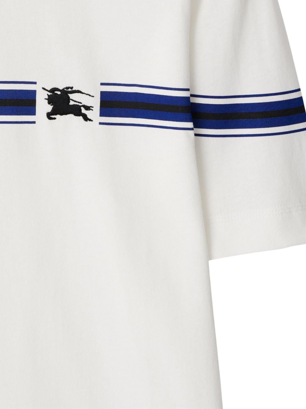 striped-detail cotton T-shirt - 5