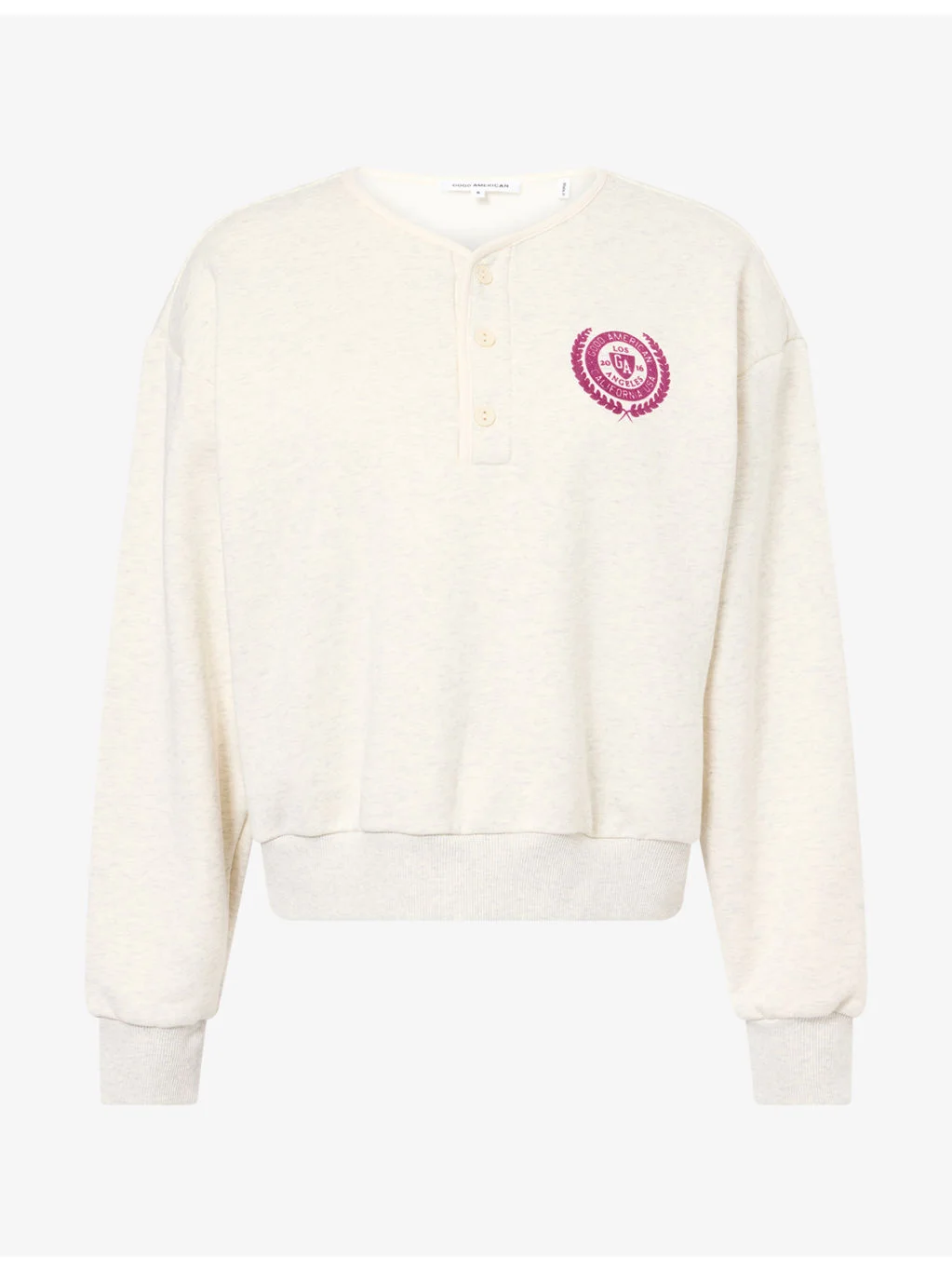The Brushed Fleece Henley Jersey Jumper - 1
