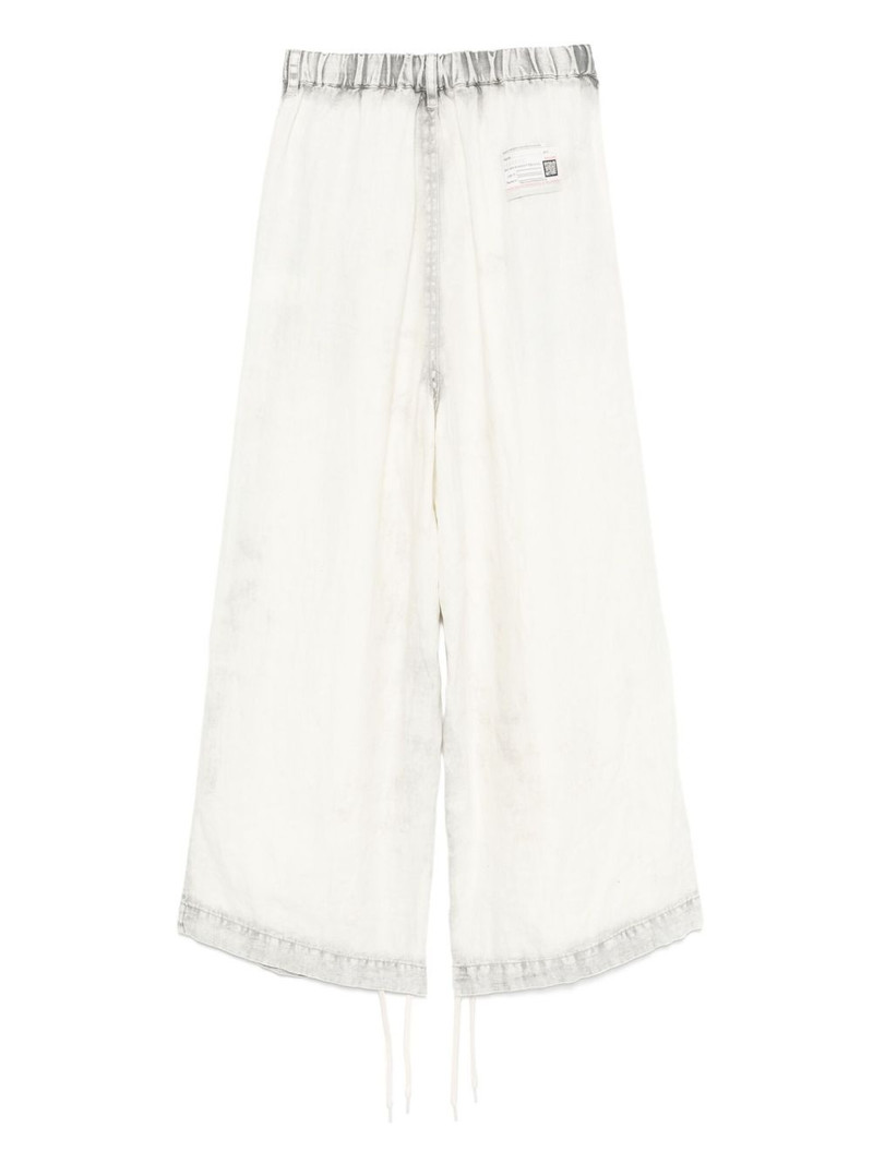 Maison MIHARAYASUHIRO cotton flared trousers outlook