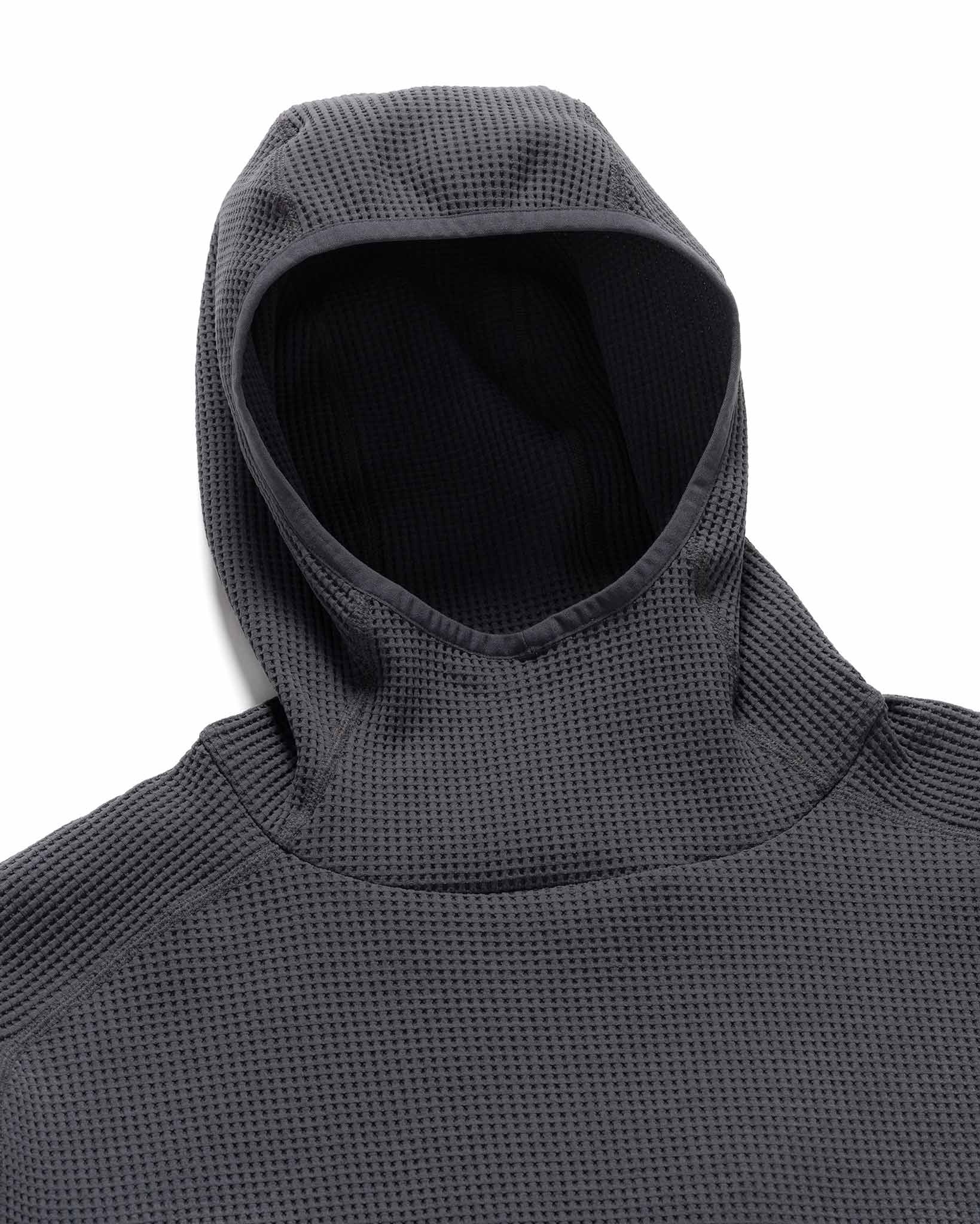 ROA Thermal Waffle Hoodie Asphalt | havenshop | REVERSIBLE