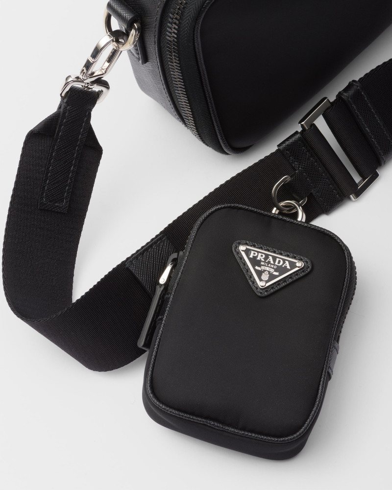Prada Brique Re-Nylon and Saffiano leather bag 6
