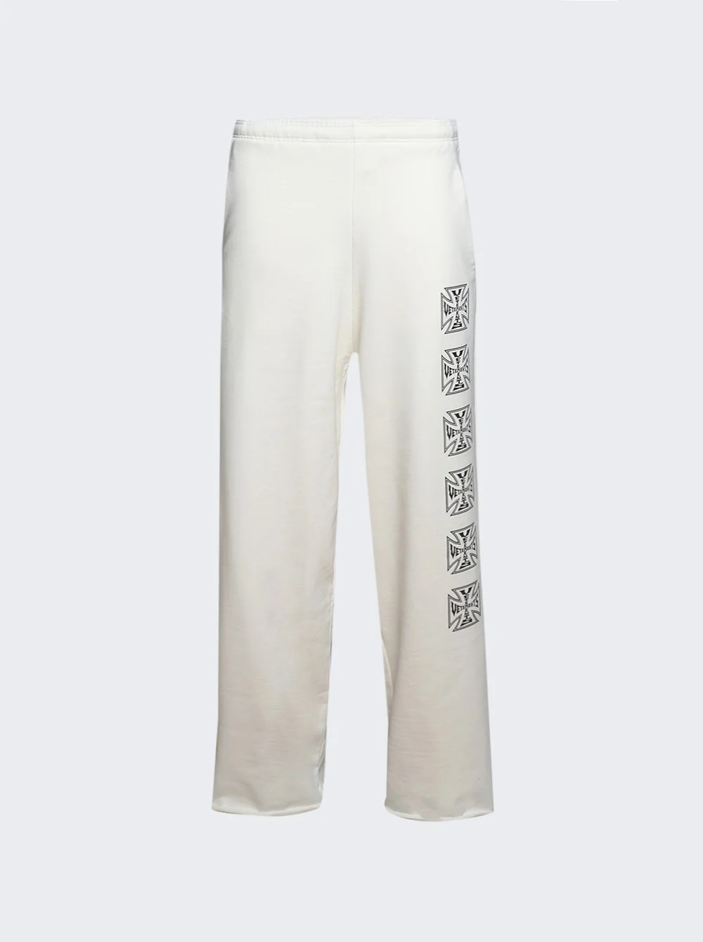 Biker Cross Stripe Sweatpants Vanilla - 1