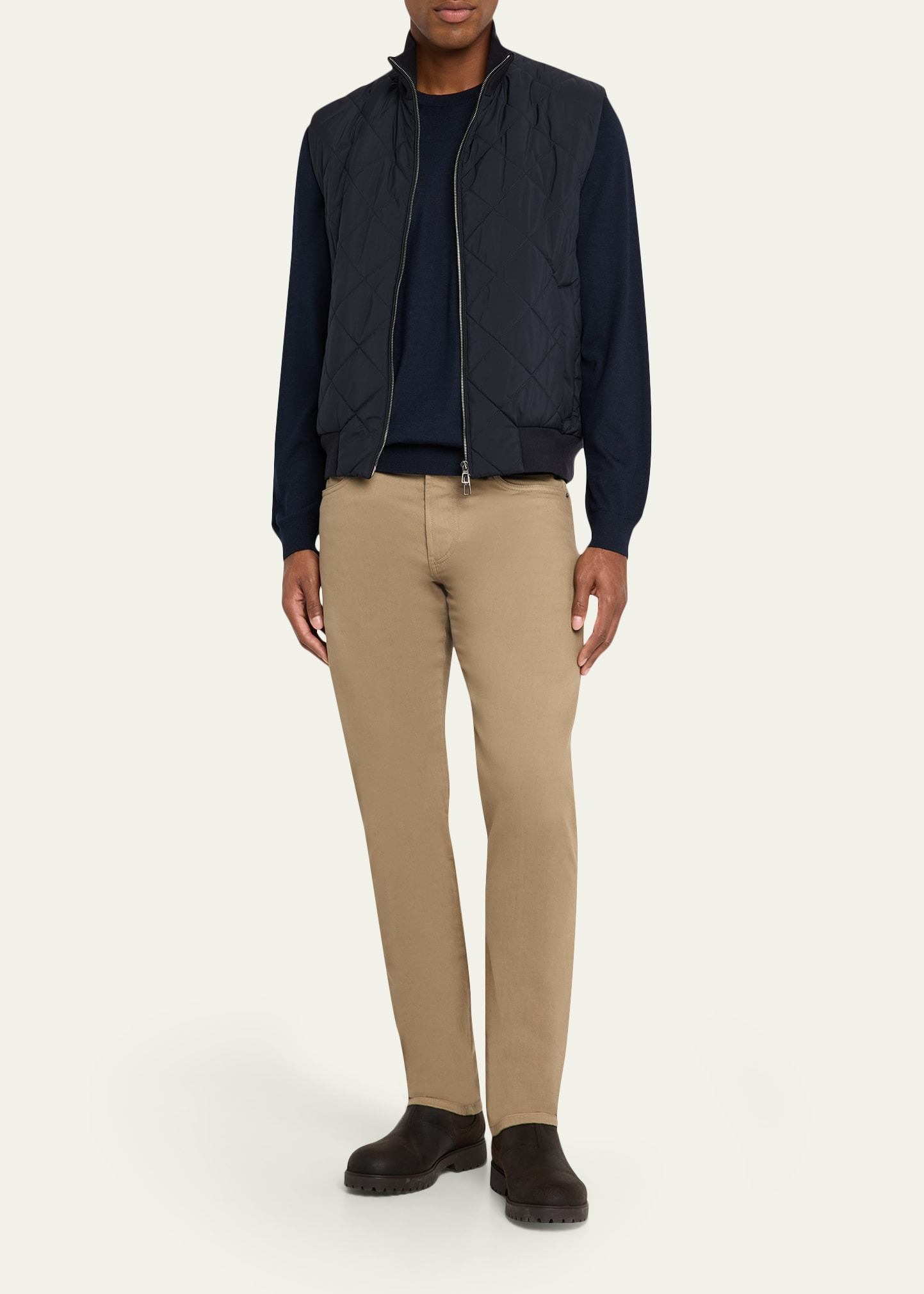 Men's Sottile Wool, Silk and Cashmere Crewneck Sweater - 2