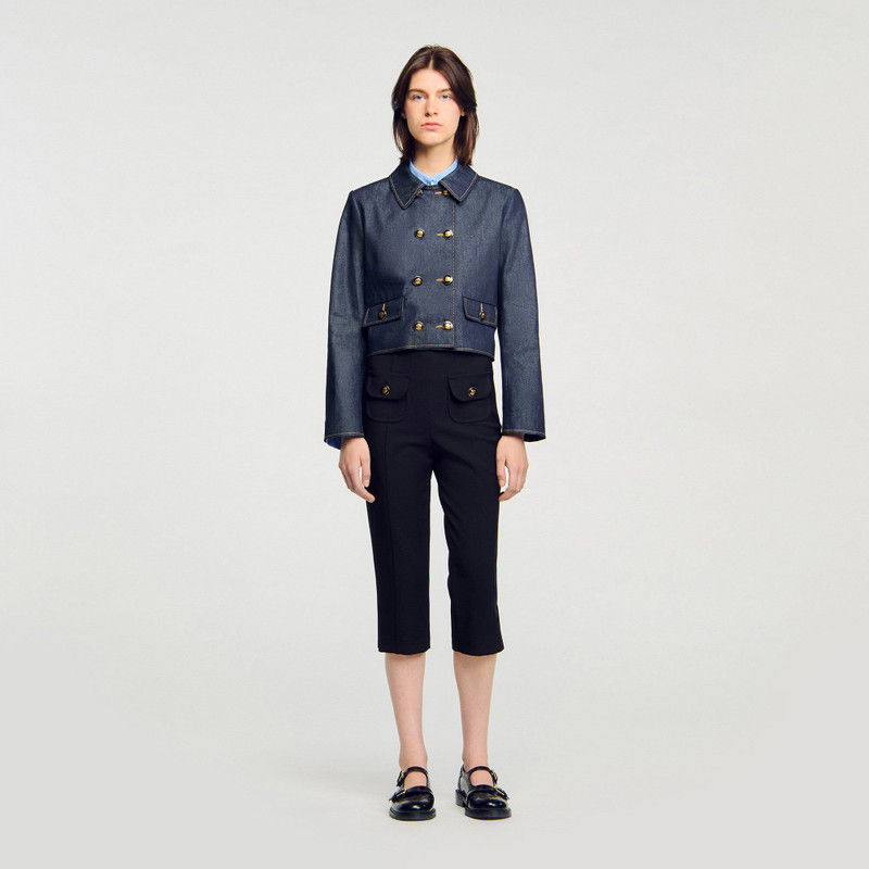 Sandro DENIM TAILORED JACKET outlook