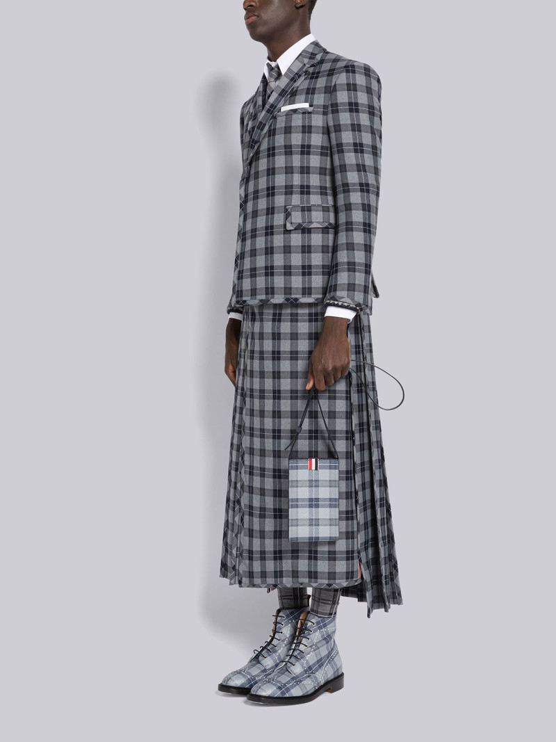 Tartan Pebble Grain Leather Crossbody Phone Holder 5