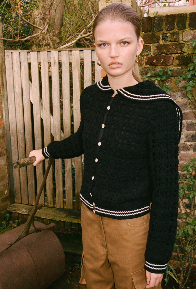Magic Cardigan - Black/Cream 1