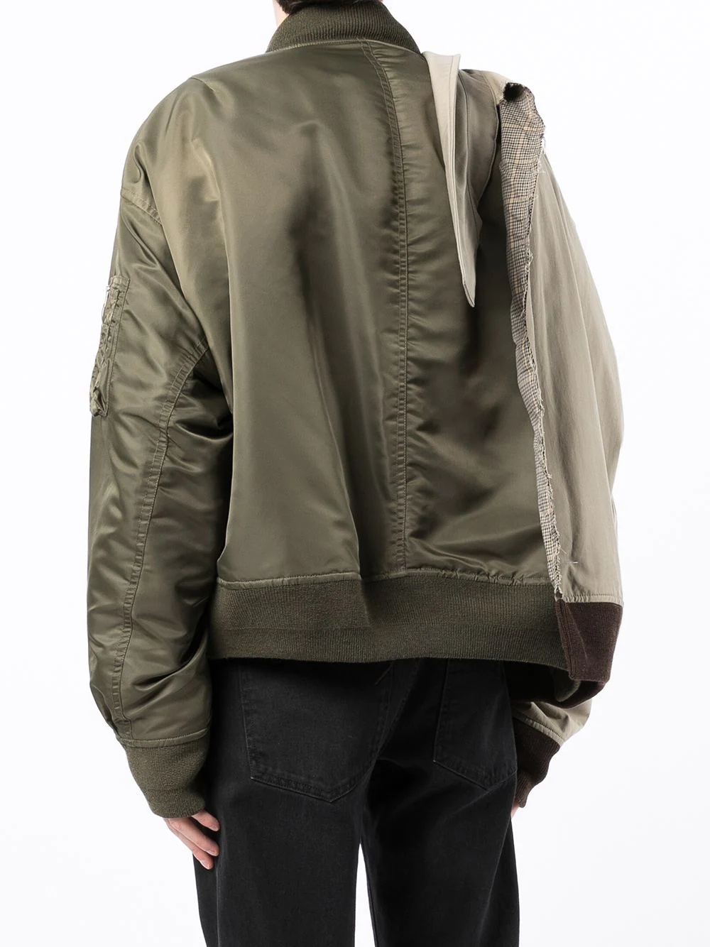 layered bomber jacket - 4