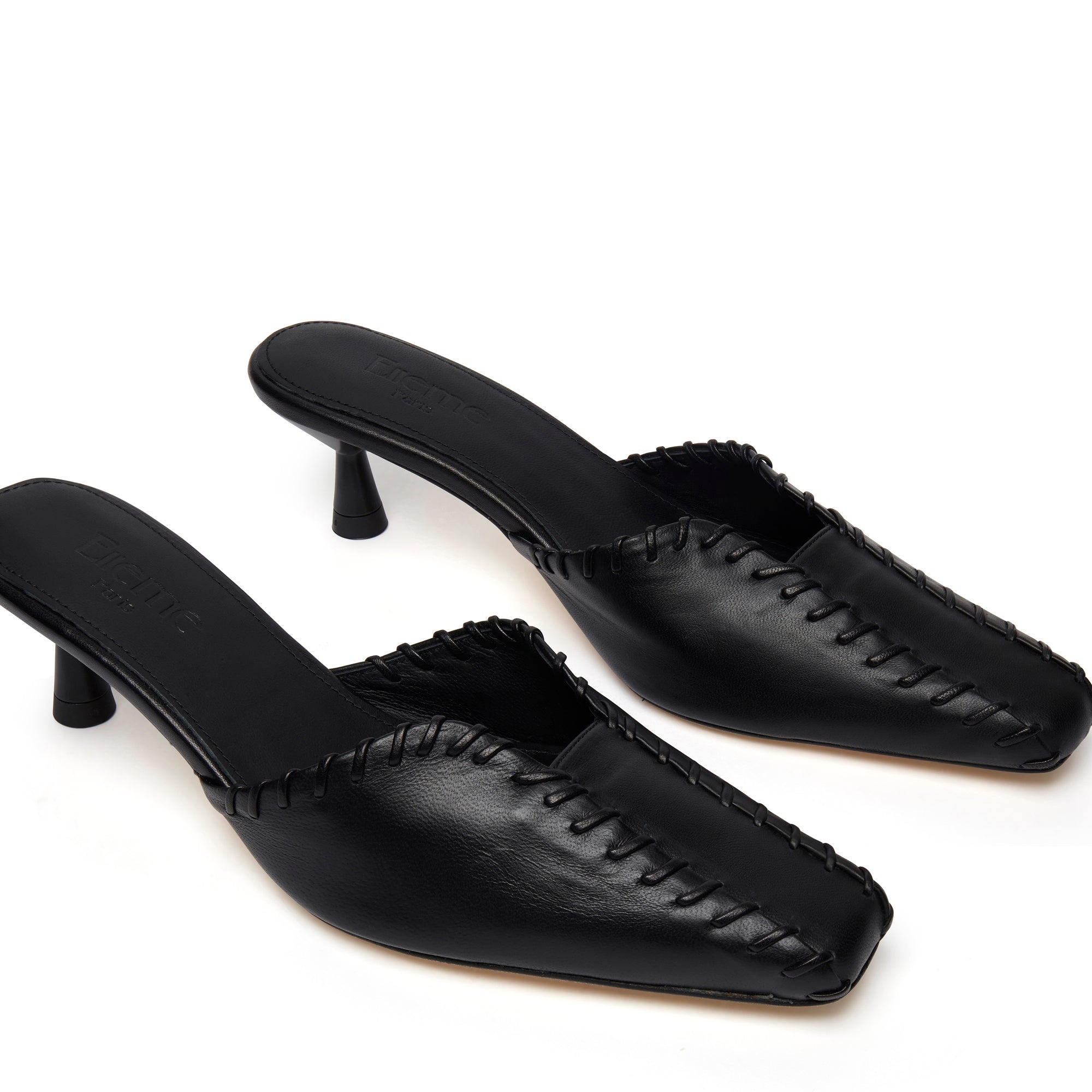 Mules Stitch Black - 2