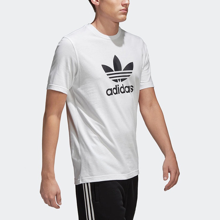 adidas originals Alphabet Printing Casual Breathable Sports Short Sleeve White CW0710 - 5