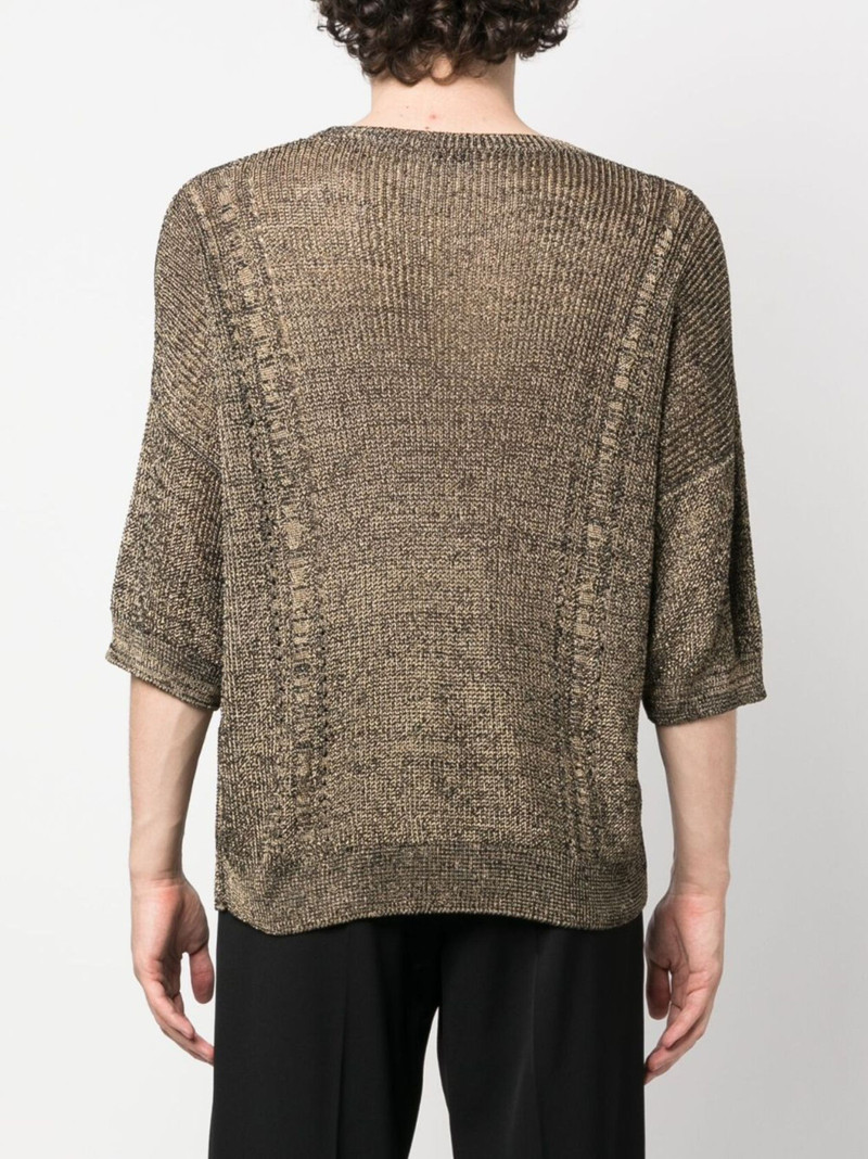 half-sleeve knitted top 4
