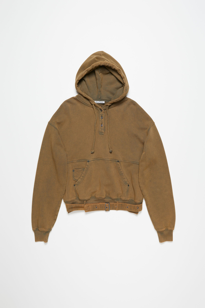Hoodie blurred logo - Mud Brown - 1