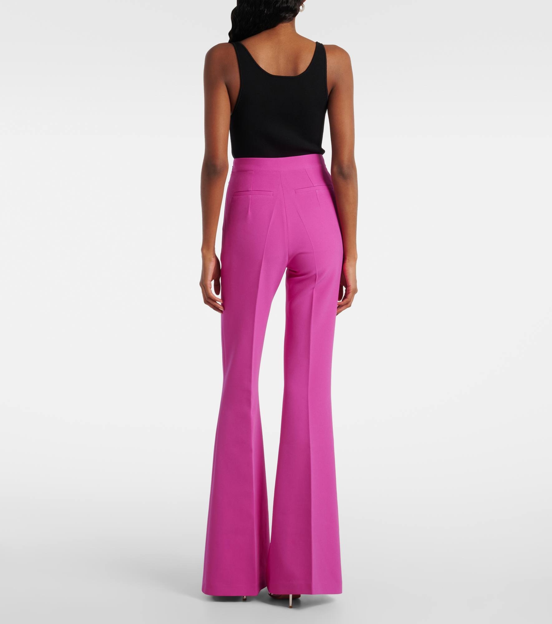 High-waisted flared pants - 3