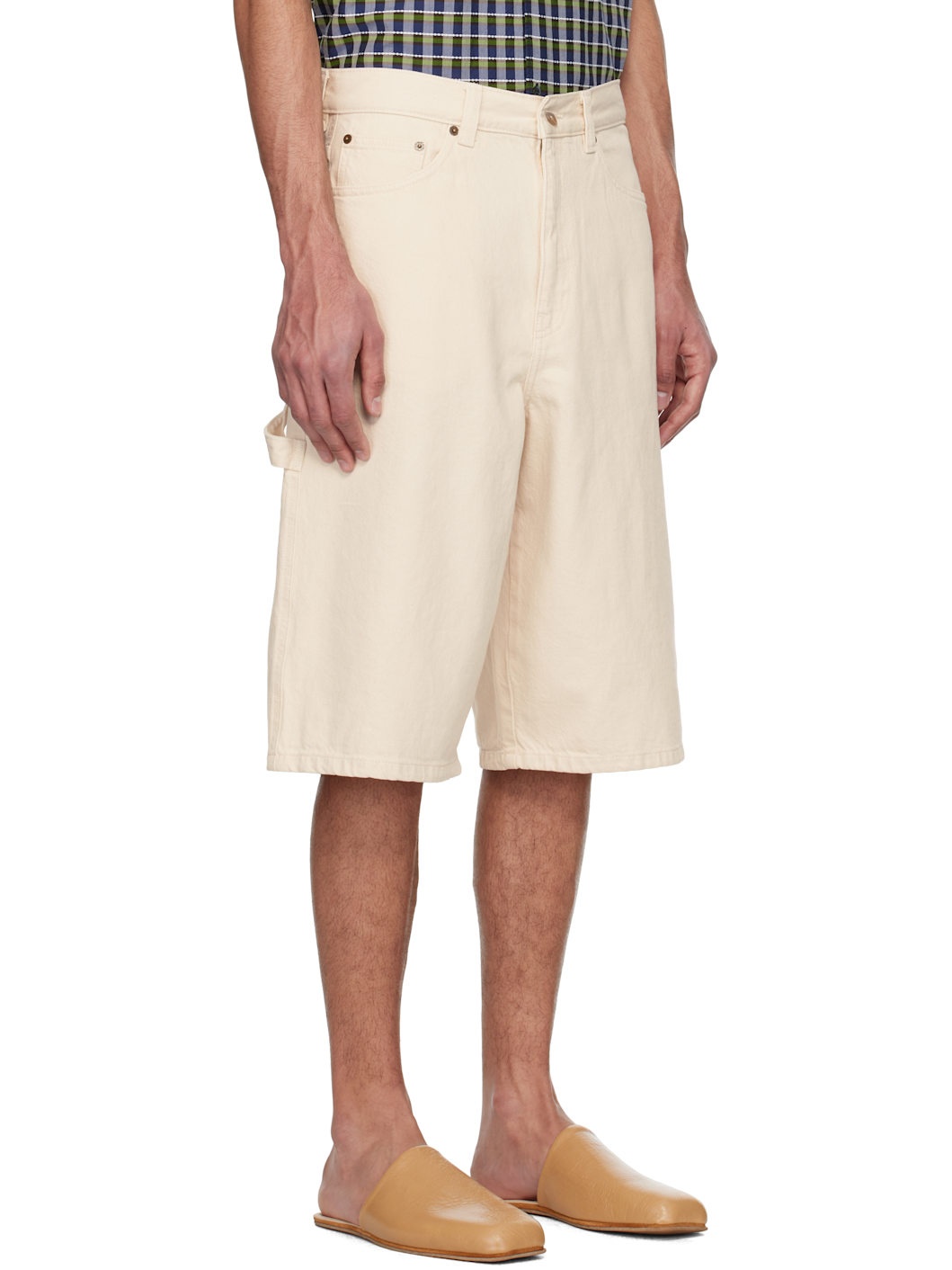 A. P.C. Off-White Westland Denim Shorts - 2