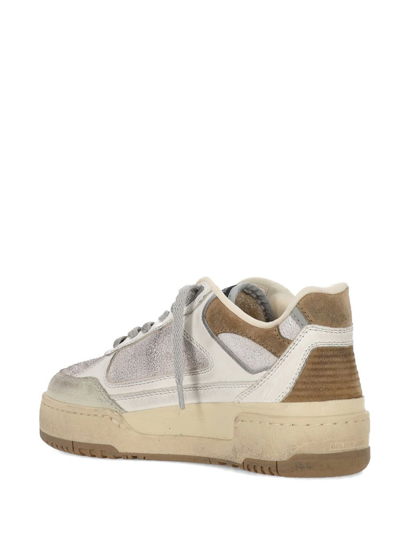 Golden Goose star appliqué leather sneakers outlook