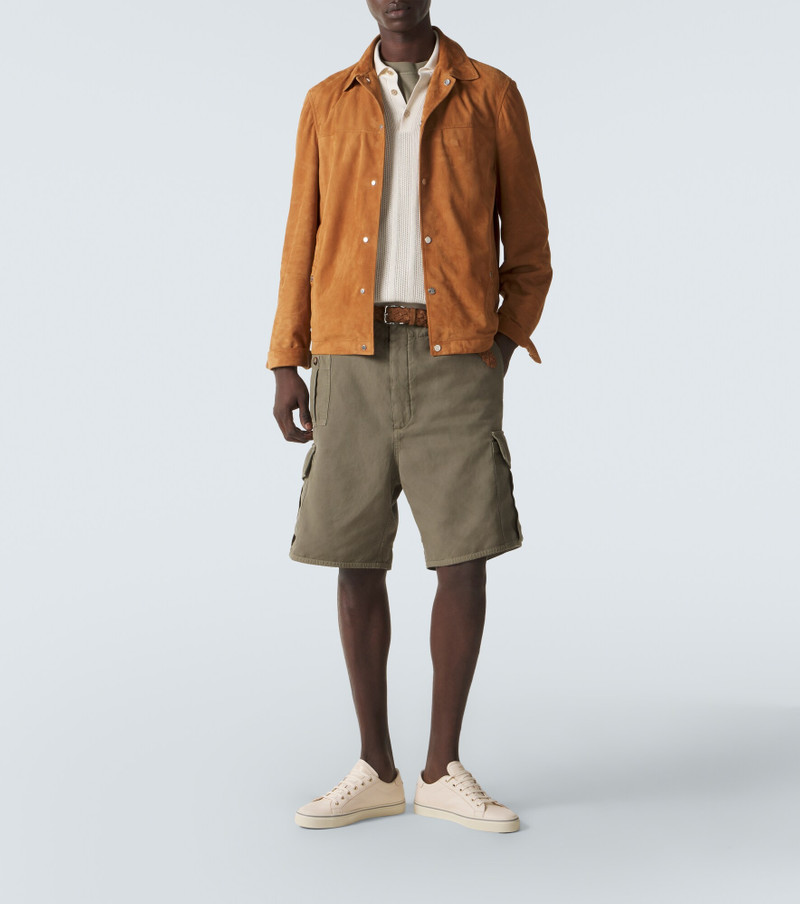 Brunello Cucinelli Cotton and linen cargo shorts outlook