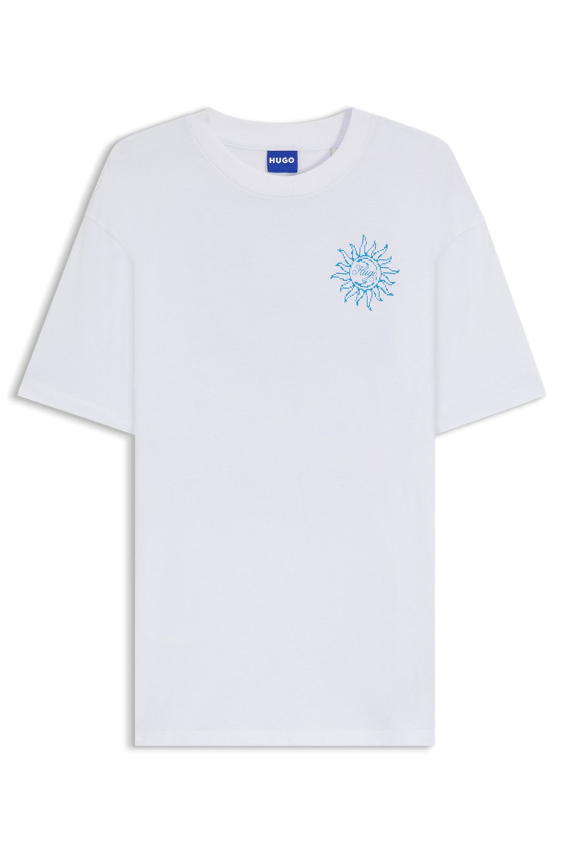 OVERSIZED-FIT T-SHIRT IN COTTON WITH LOGO ARTWORK 1