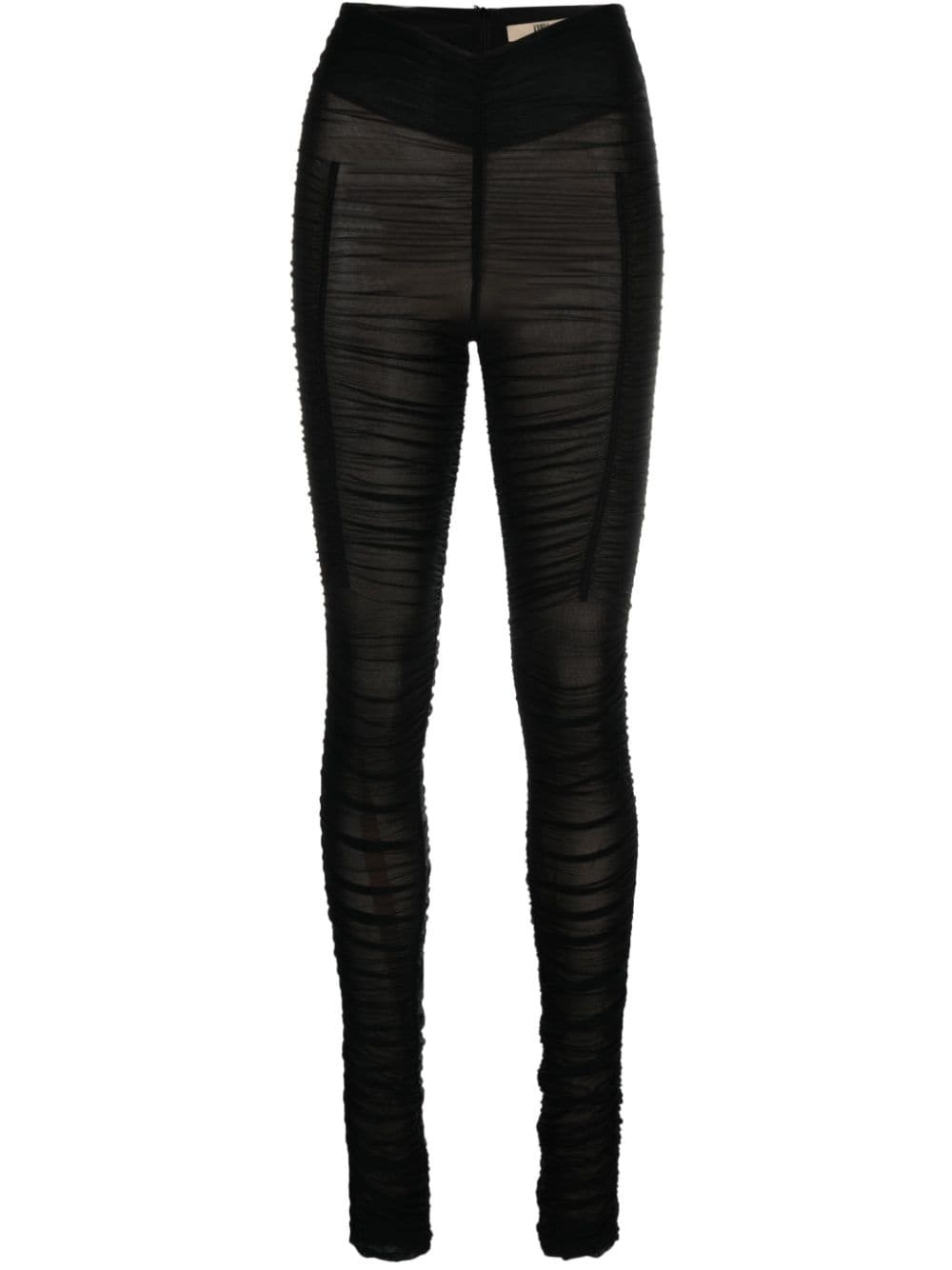 Ocilia ruched mesh trousers - 1