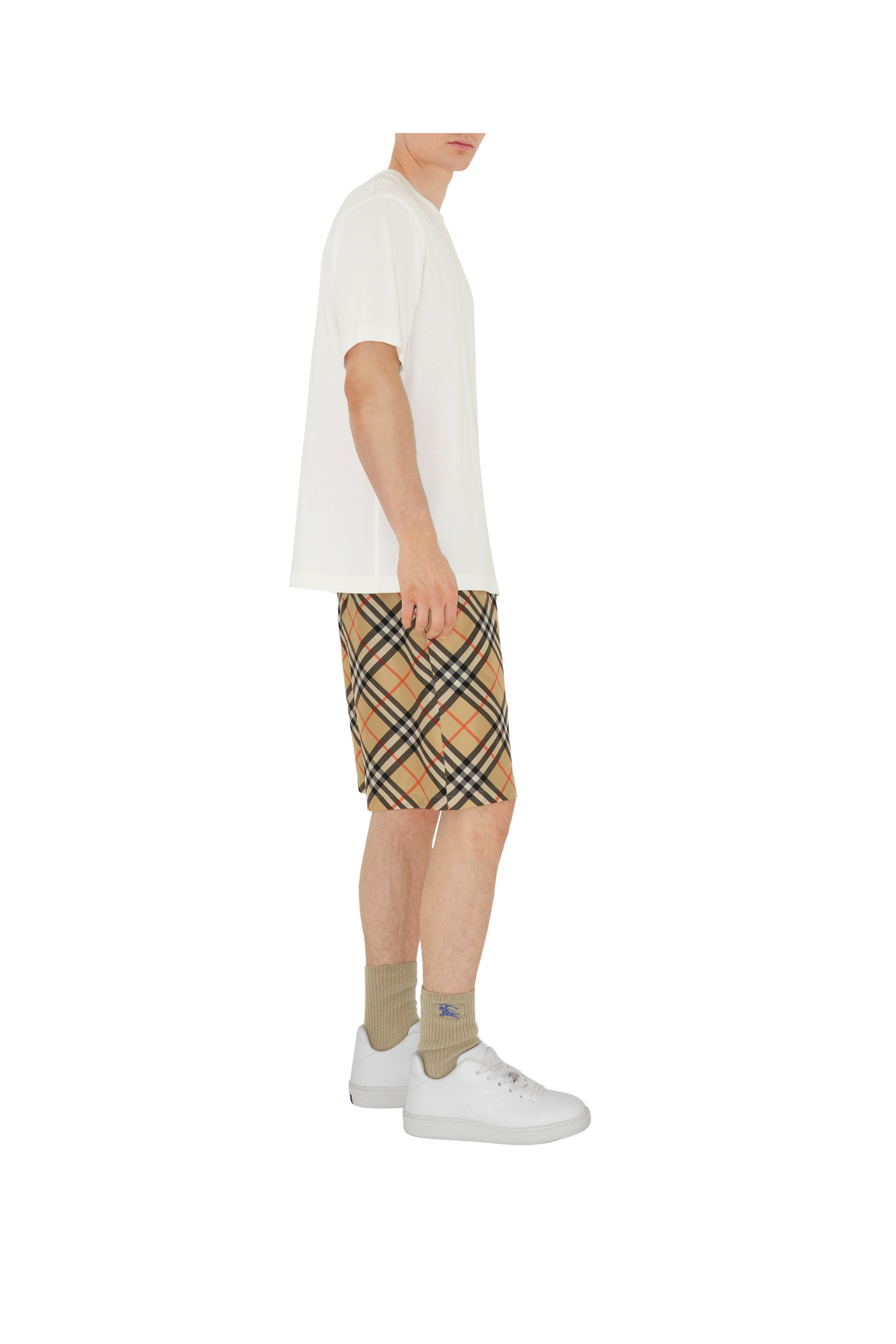 burberry Check Silk Shorts in Sand at Nordstrom - 3