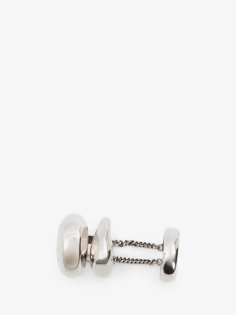 Long Stacked Ring in Antique Silver - 2