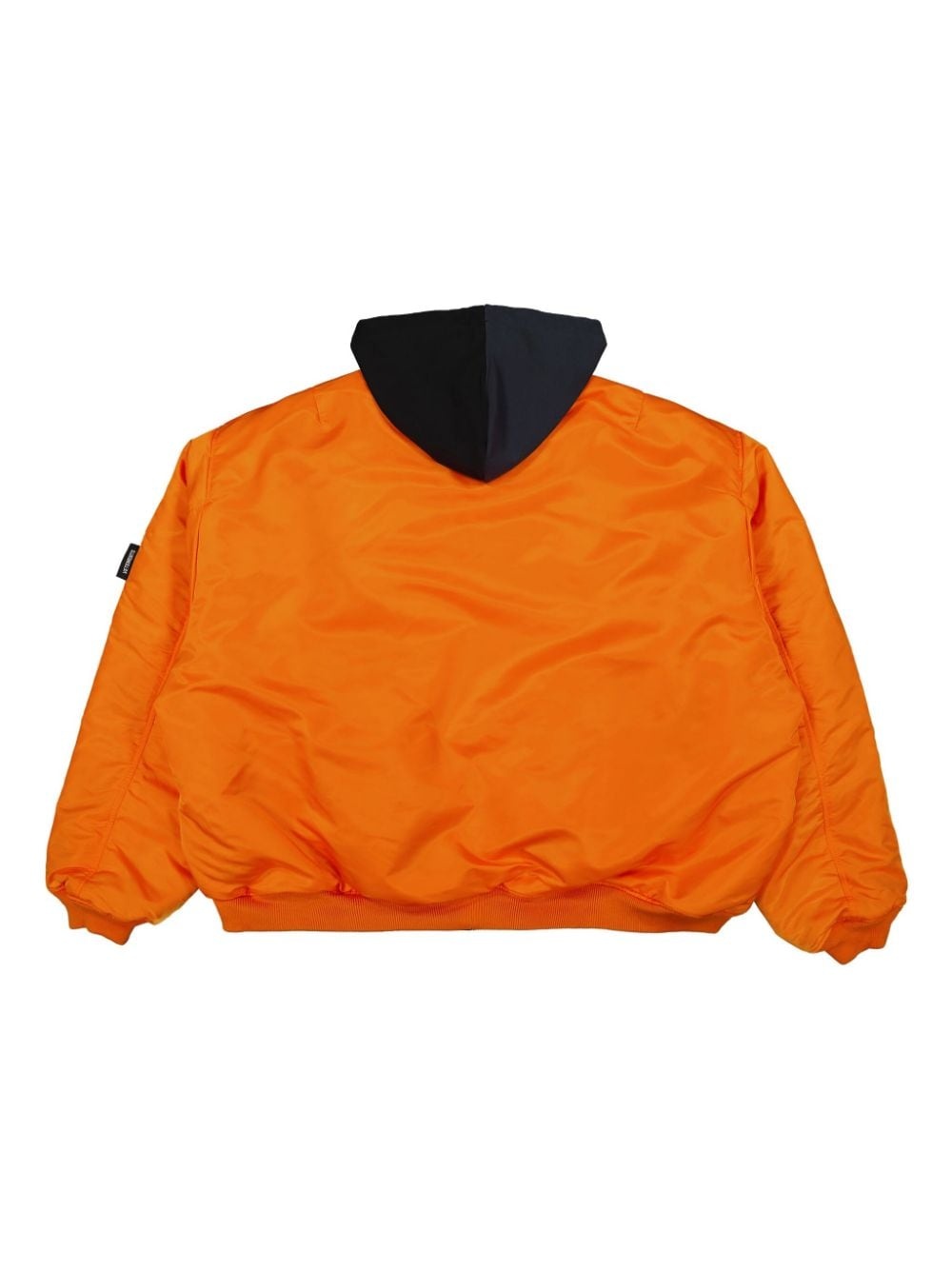 two-tone zip-up hoodie - 6
