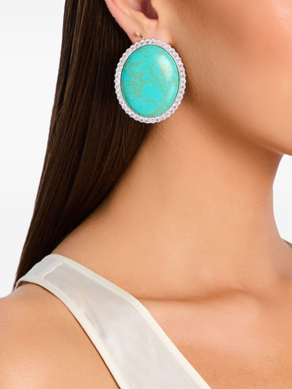 oval-shape earrings - 2