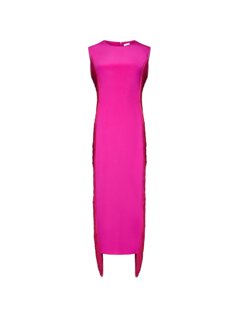 Bianca fringe-detail maxi dress 1