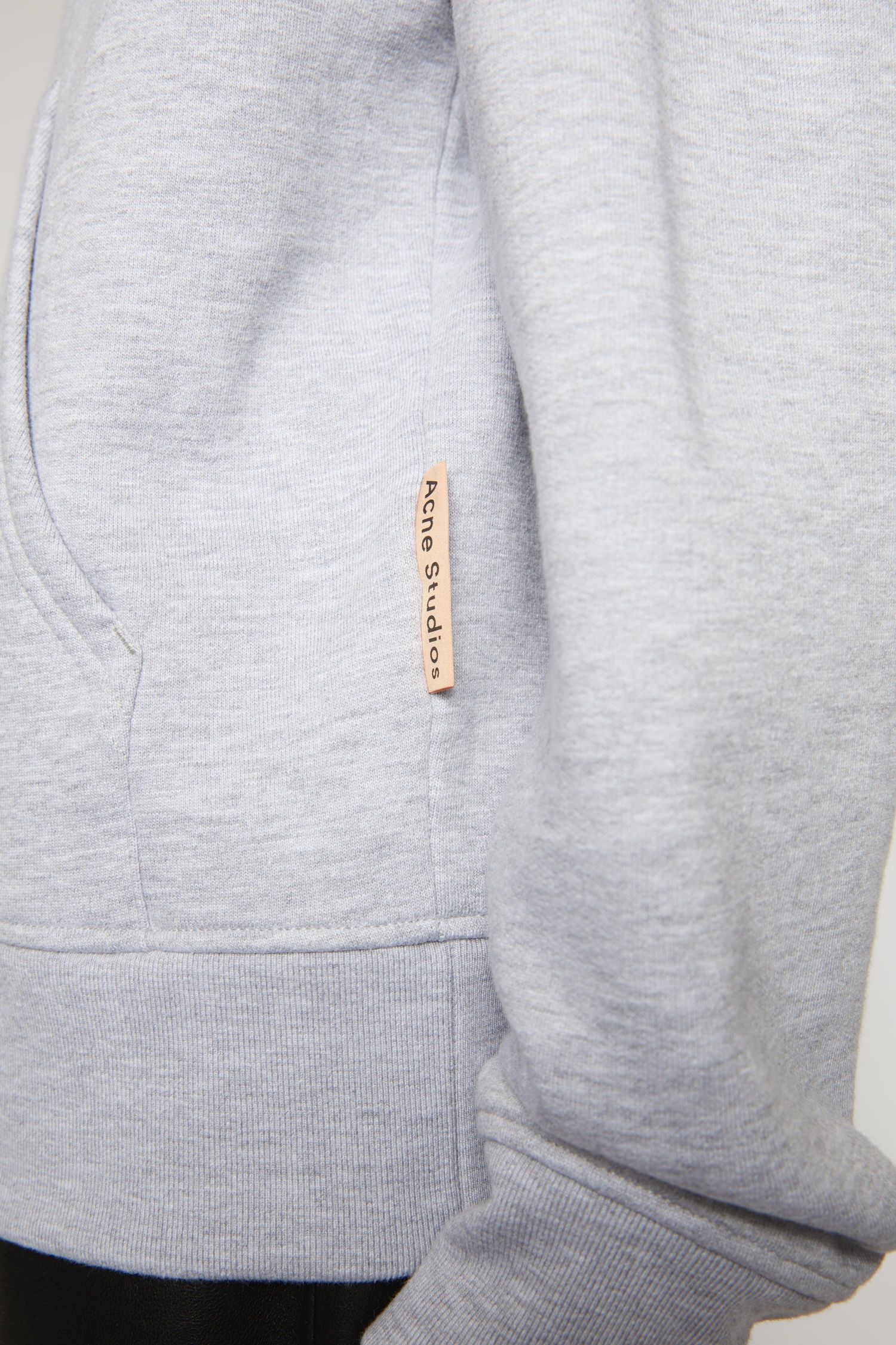 Classic fit hooded sweatshirt - Pale Grey Melange - 4