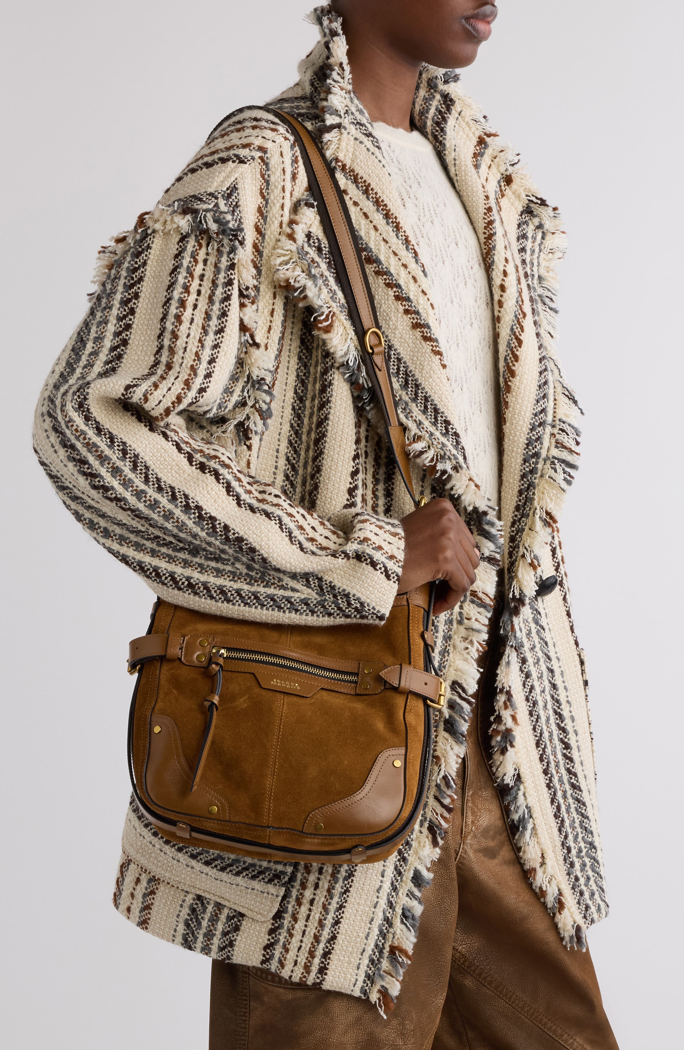 Isabel Marant Small Sierra Suede Hobo Bag in Cognac at Nordstrom - 3