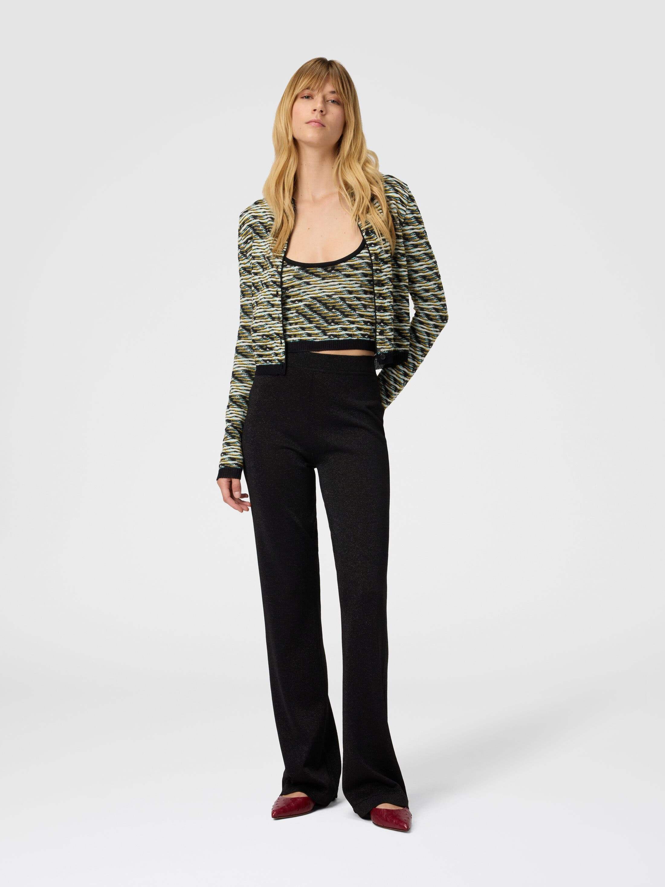 Missoni Straight Long Pants In Lamé in Black at Nordstrom - 2